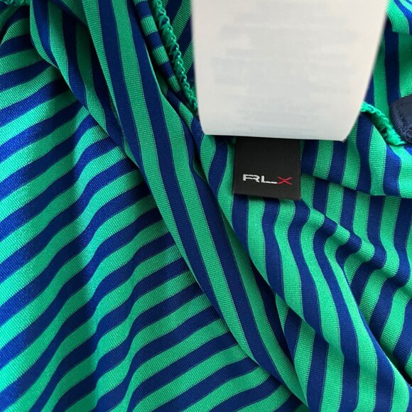 Ralph Lauren X RLX Green Striped Polo Shirt Size L Style 0200011844 - Picture 10 of 10
